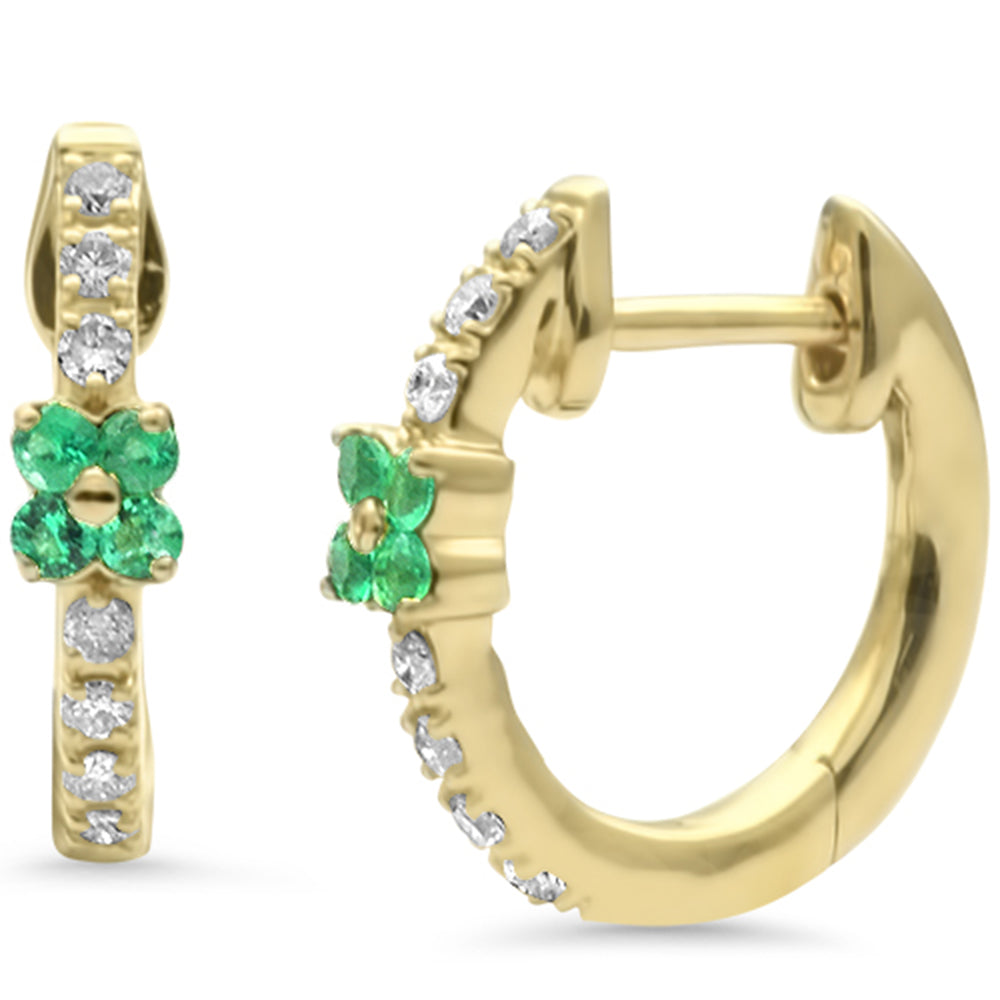 Diamond Earrings in 14K Yellow Gold 0.2 CT