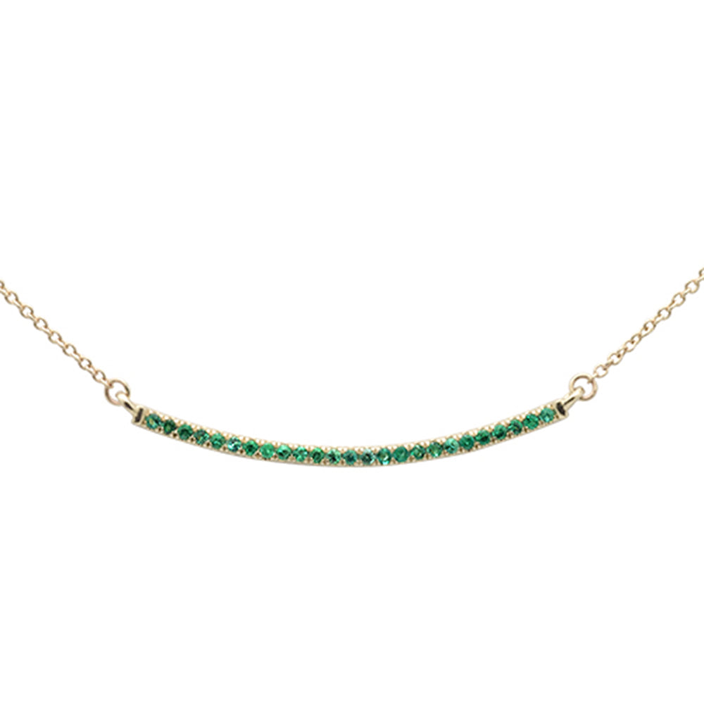 Emerald in 14K Yellow Gold 0.15 CT