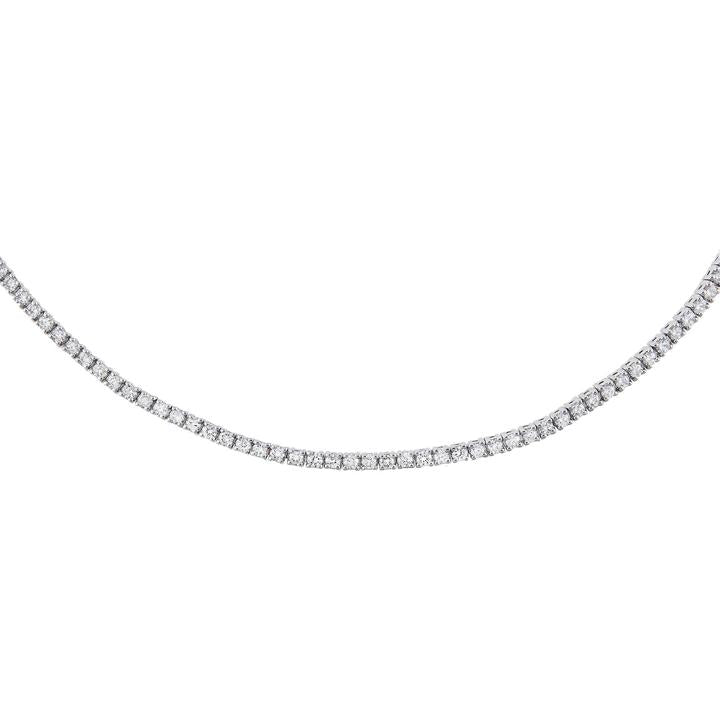 Collar En Oro Blanco De 14K Con Diamante 2.0 Ct