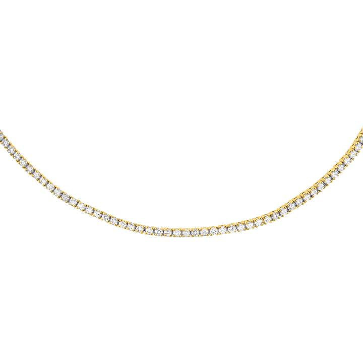 Collar En Oro Amarillo De 14K Con Diamante 2.0 Ct