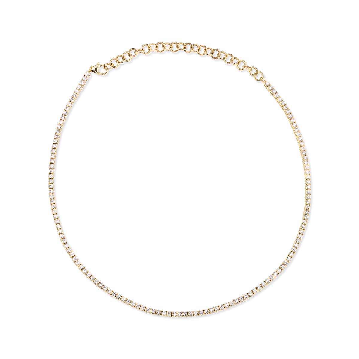 Collar En Oro Amarillo De 14K Con Diamante 2.0 Ct