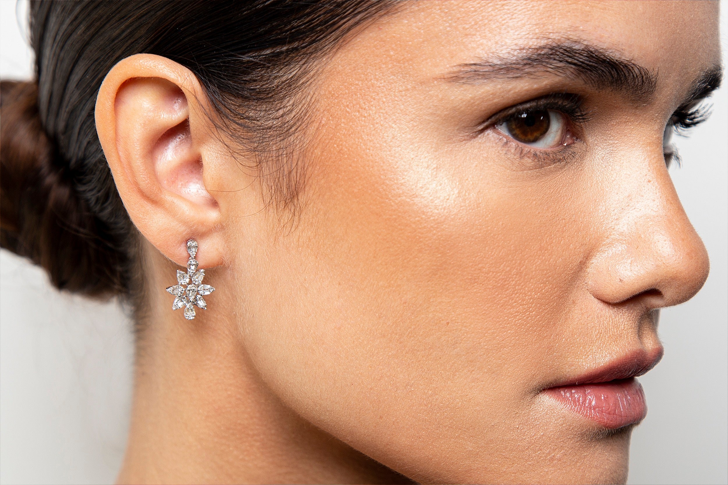 Aretes Diamante Oro Blanco 14K 0.75 ct.