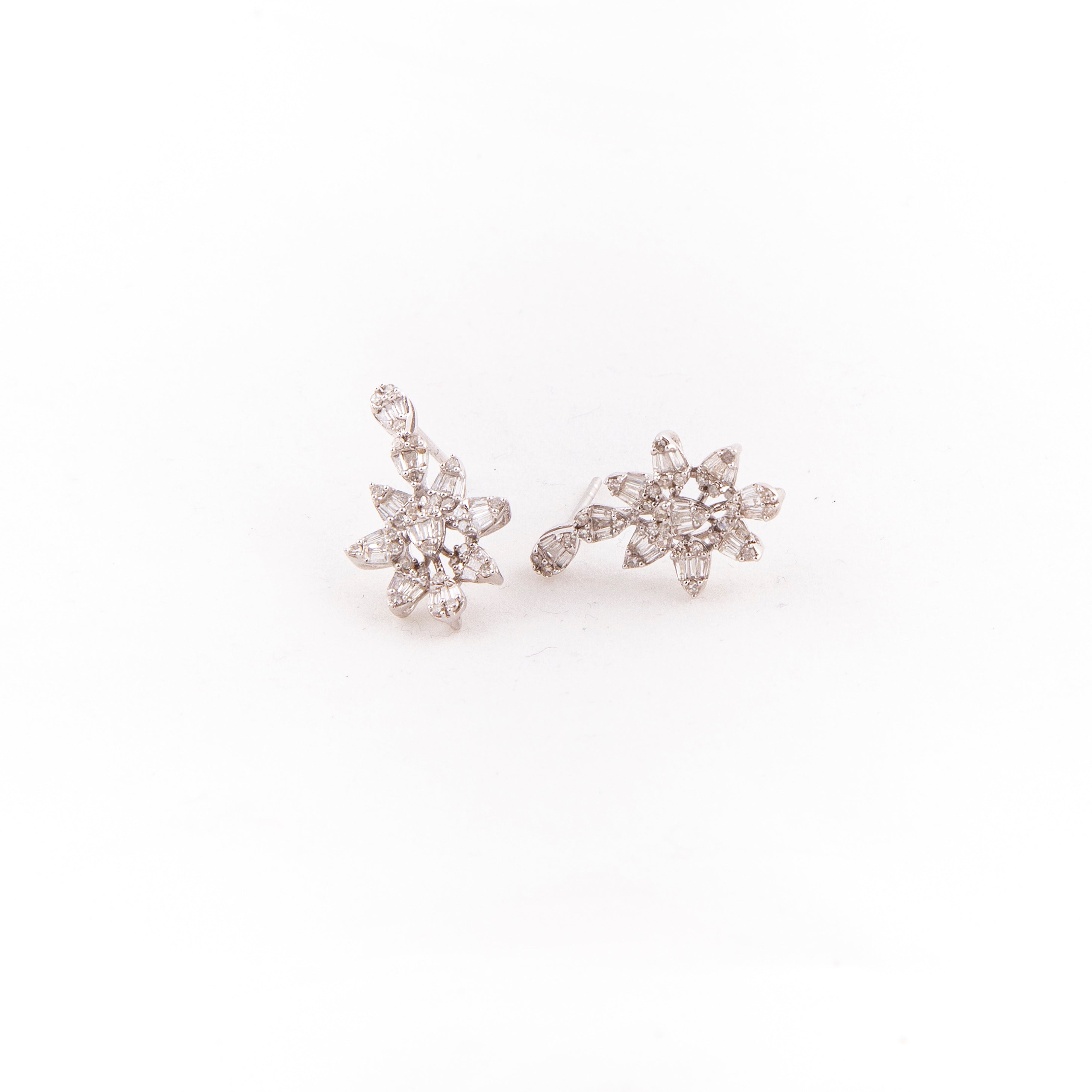 Aretes Diamante Oro Blanco 14K 0.75 ct.