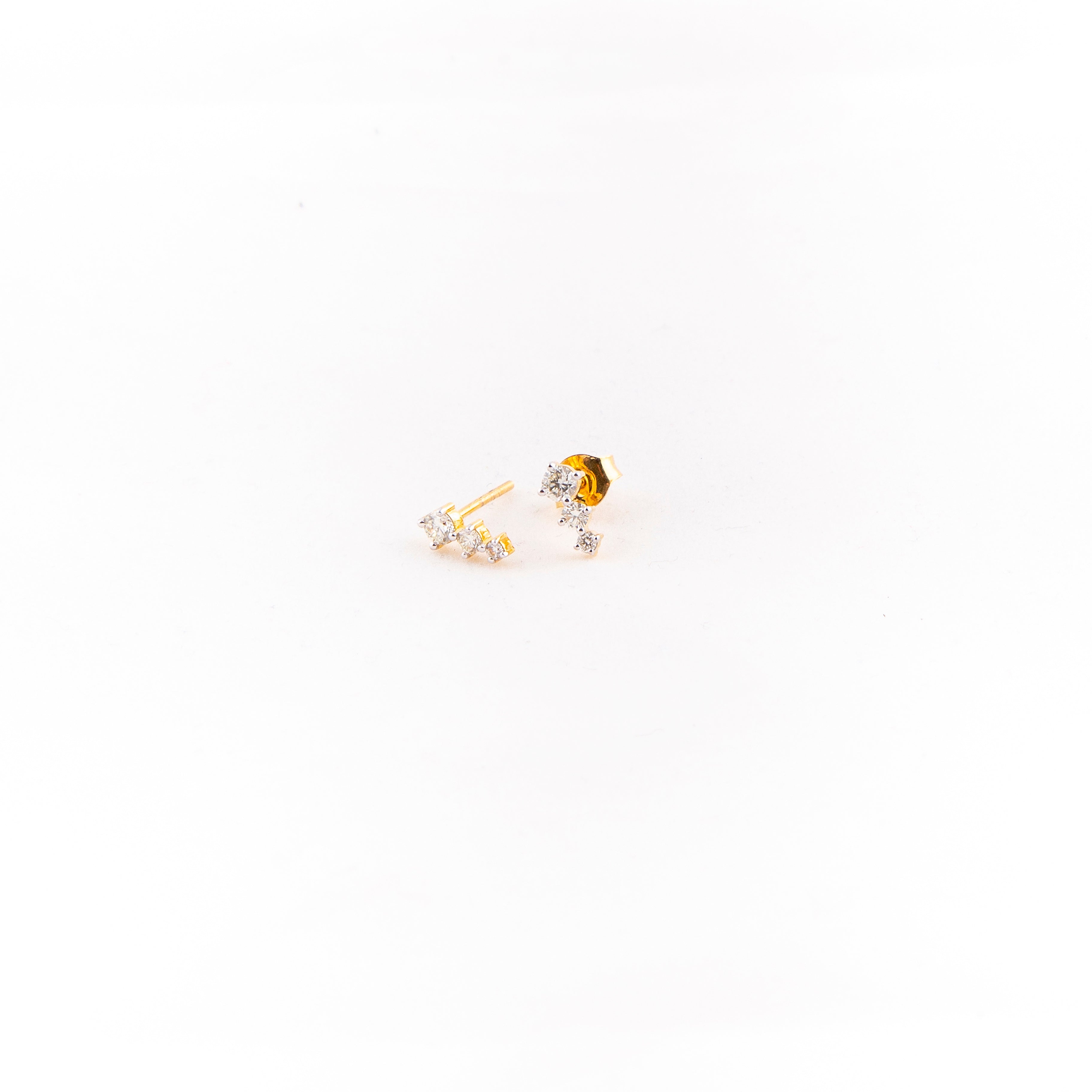 Aretes Studs Diamante Oro Amarillo 14K 0.43 ct.