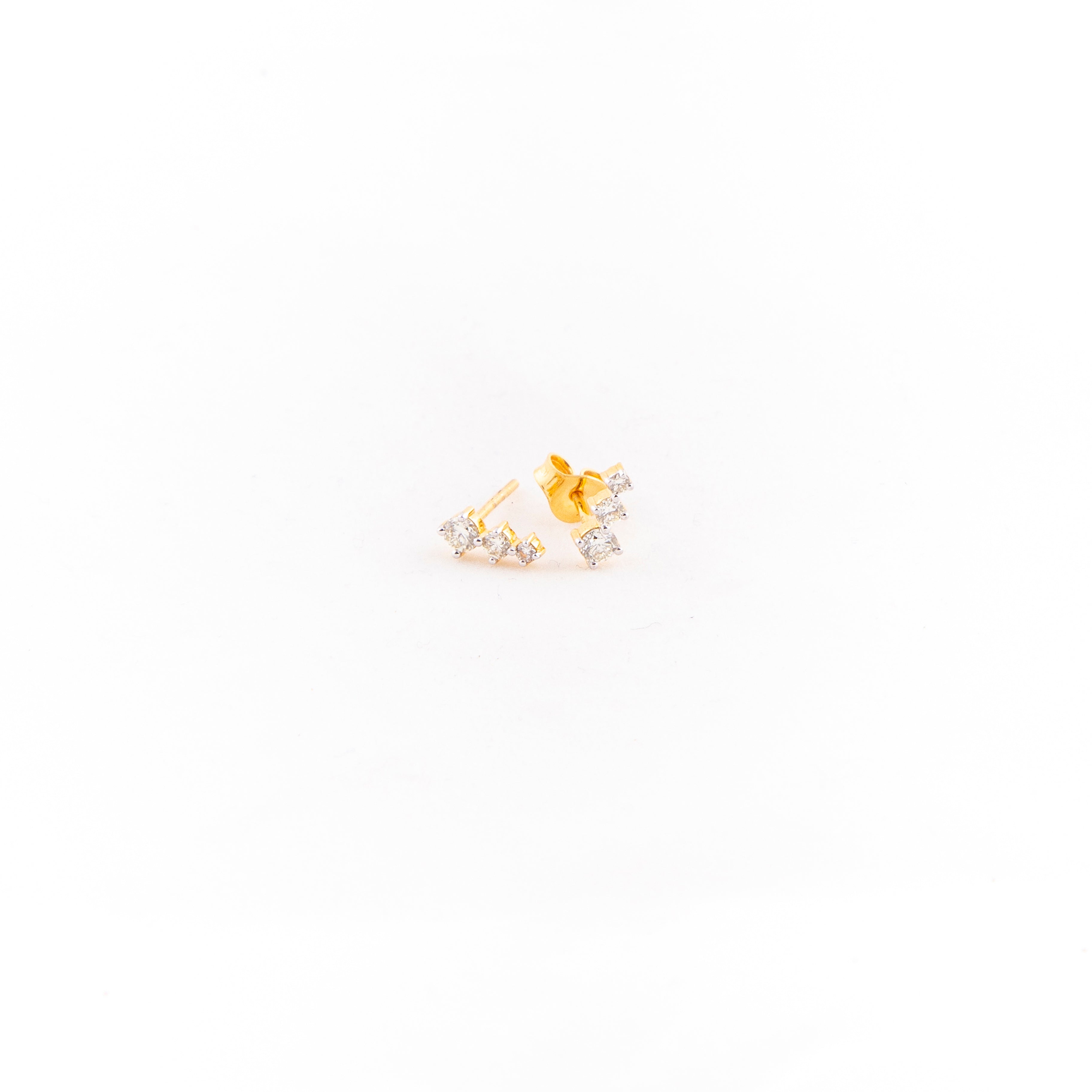 Aretes Studs Diamante Oro Amarillo 14K 0.43 ct.