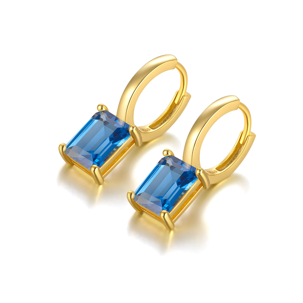 Arete Hoops Plata S925 Baño de oro 14k 2. 1g