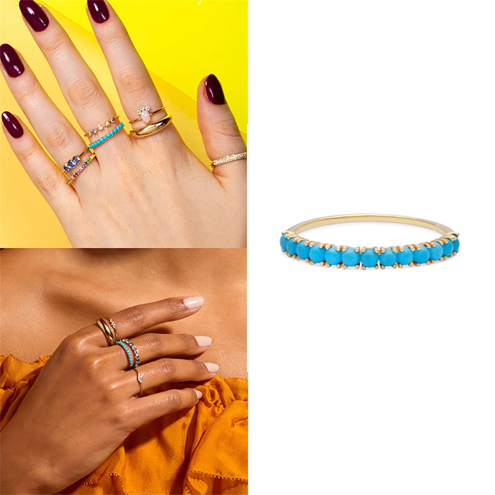 Anillo Aniversario Plata S925 Baño de oro 18k 1.8g