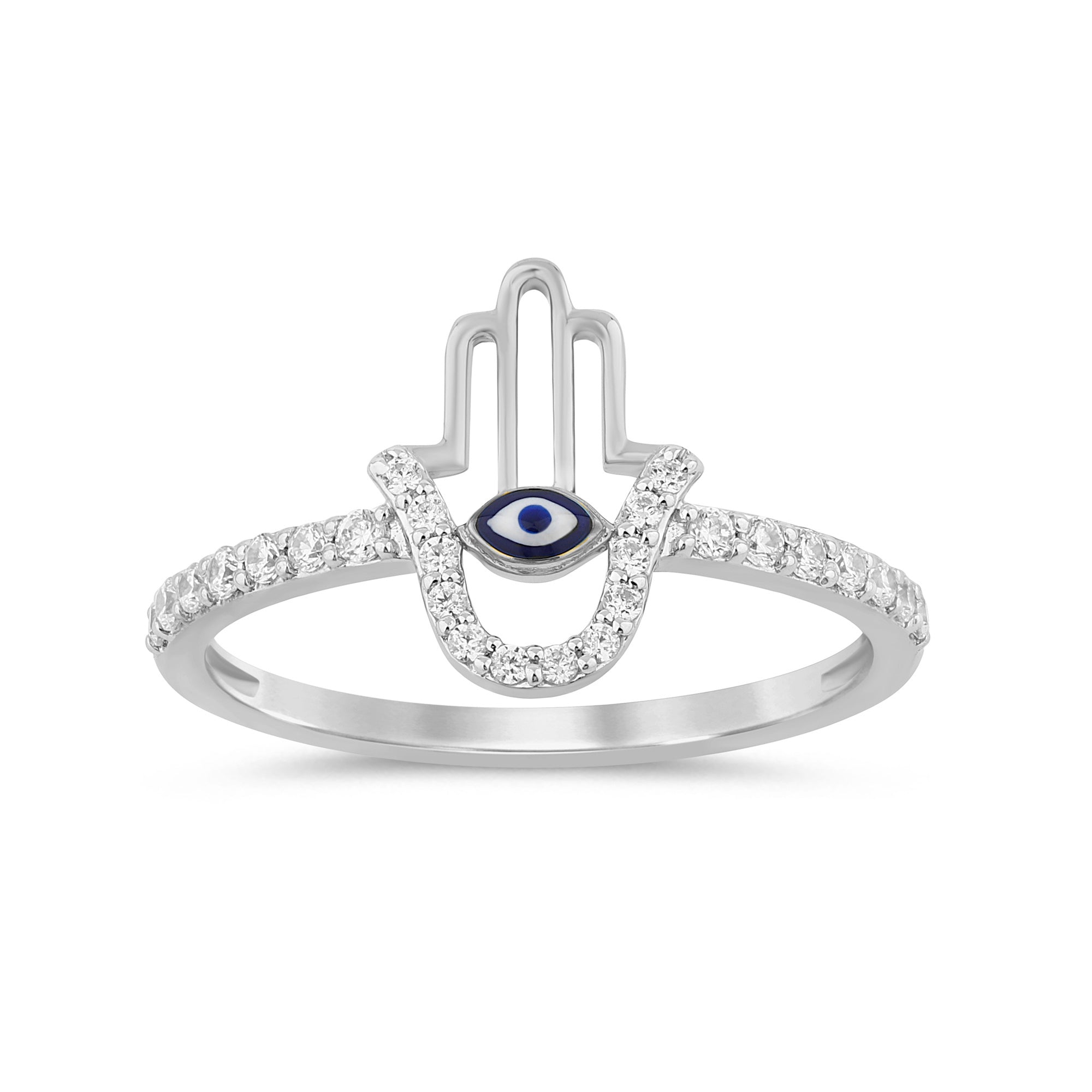 Anillo De Diamante En Oro Blanco De 14K .20Ct