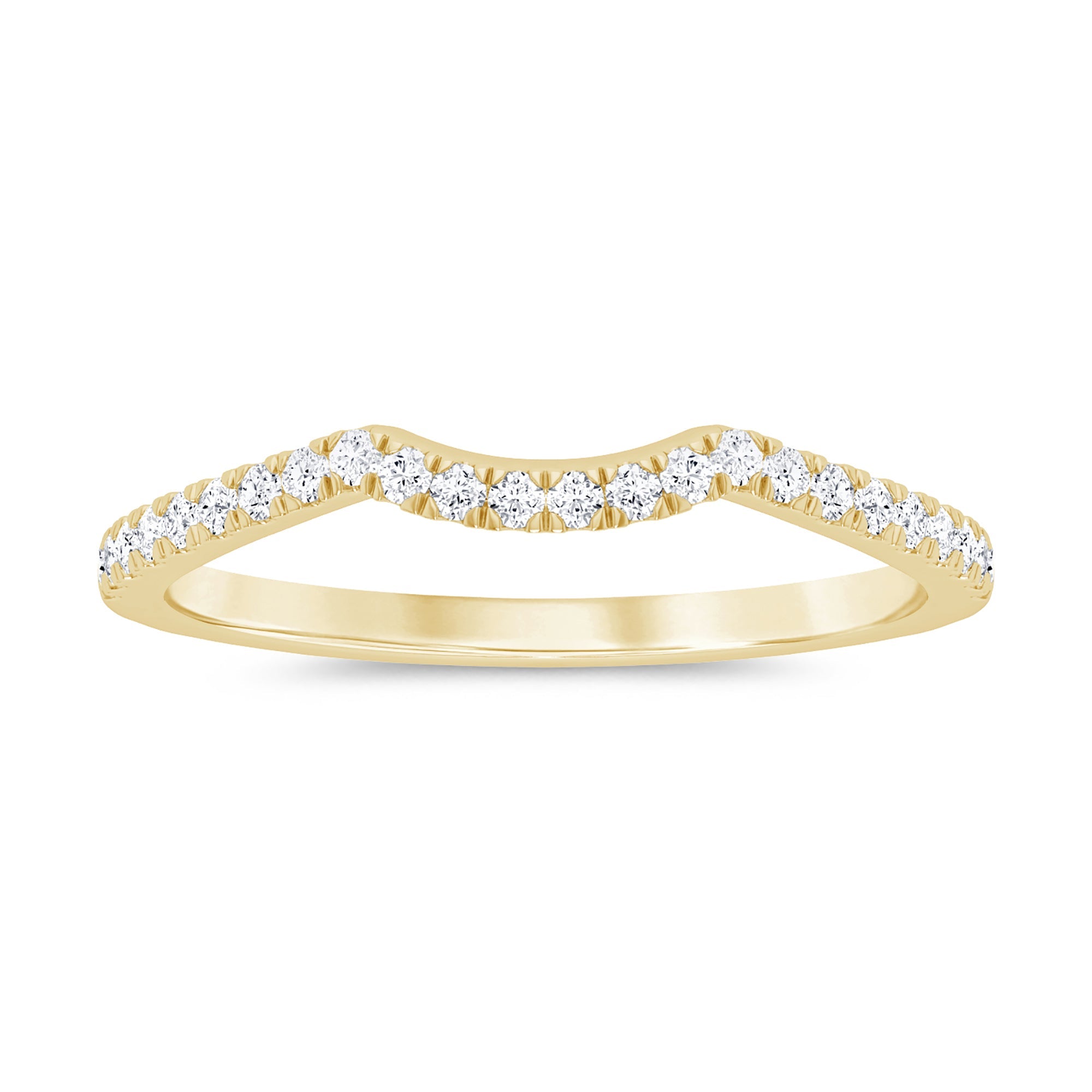 Anillo Eternity De Diamante En Oro Amarillo De 14K .13Ct