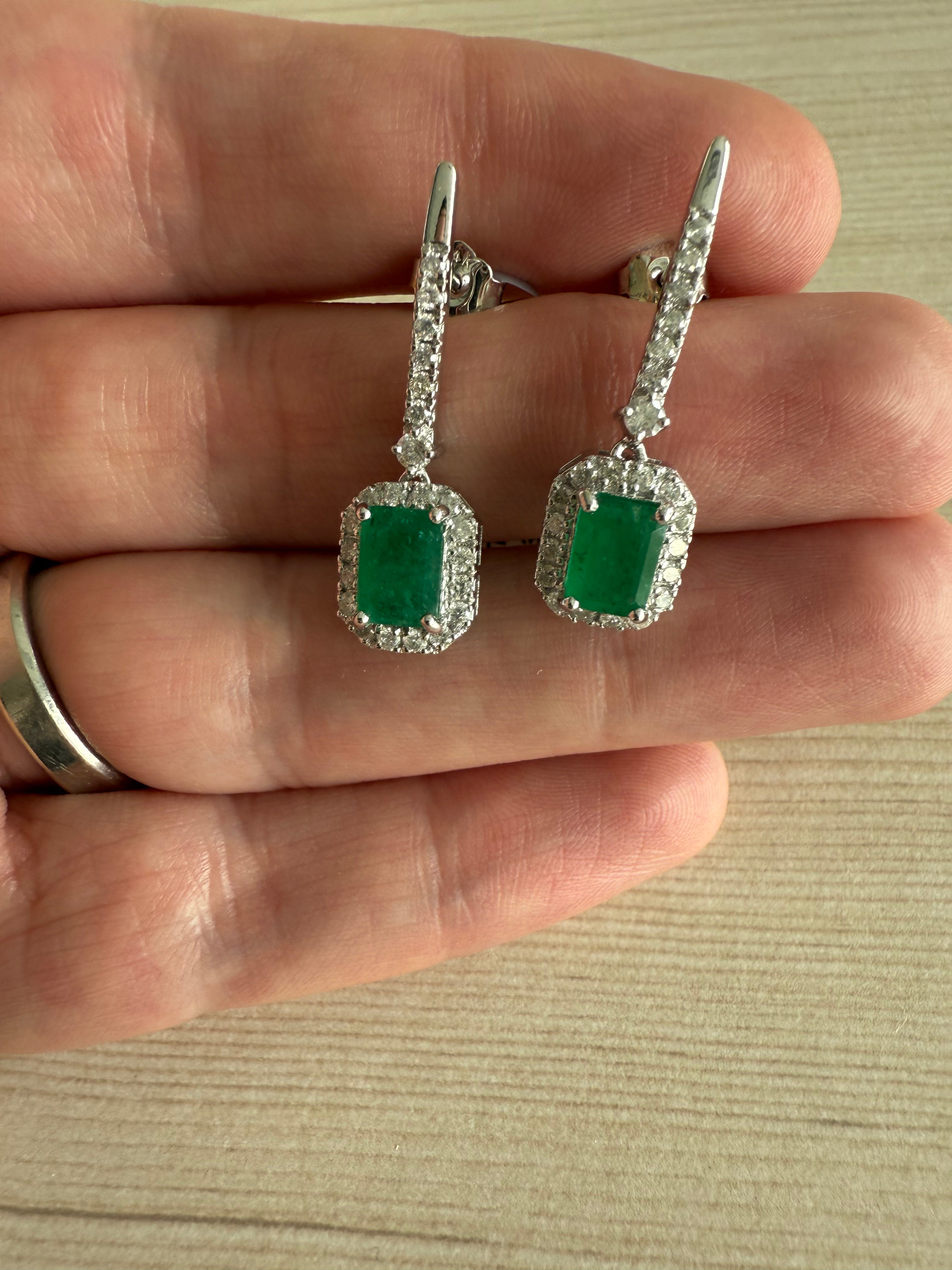 Aretes 2.27 ct diamante 0.70 ct oro 14k