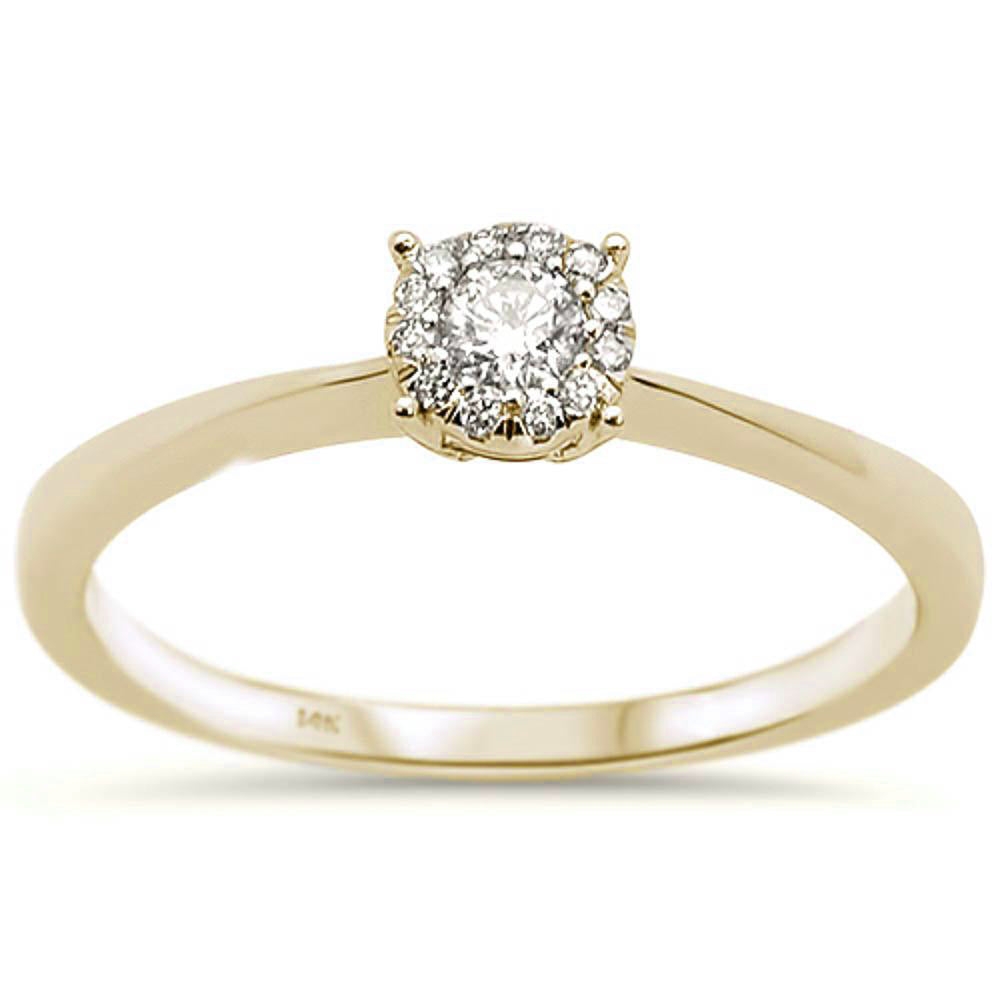 Anillo de Compromiso, en oro rosa de 14K