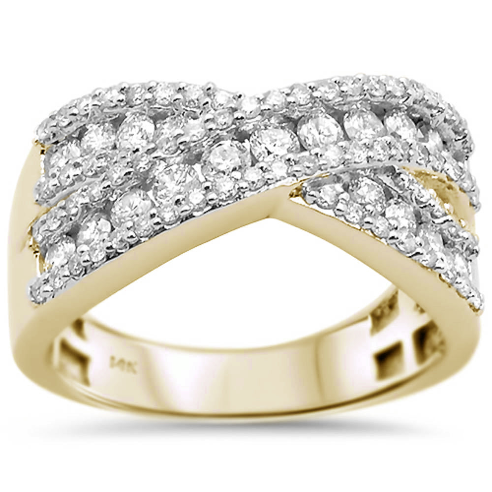 Anillo De Diamante En Oro Amarillo De 14K 1.06Ct