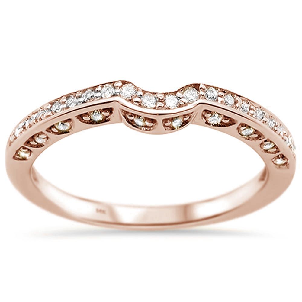 Anillo De Diamante En Oro Rosa De 14K .21Ct