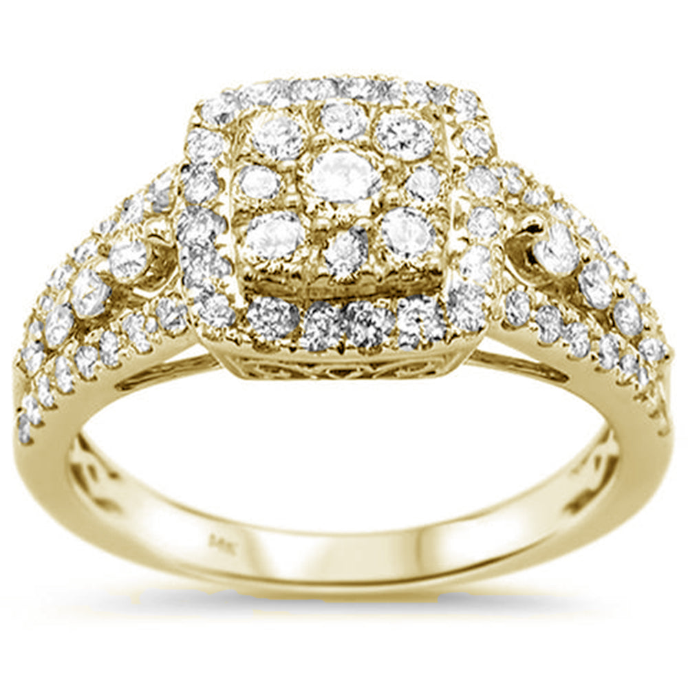 Anillo De Diamante En Oro Amarillo De 14K 1.04Ct