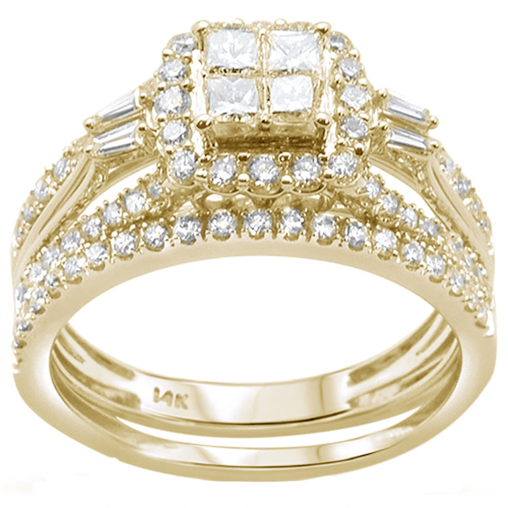 Anillo De Diamante En Oro Amarillo De 14K 0.16Ct