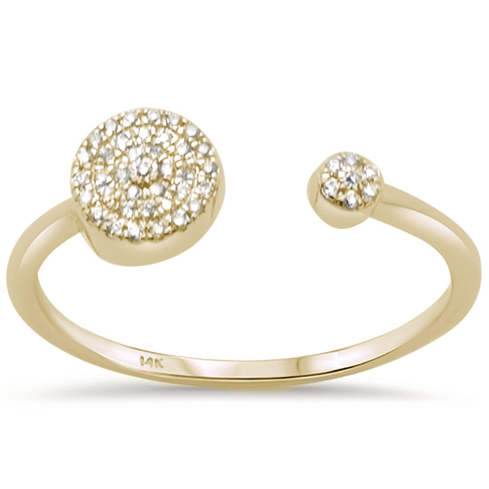Anillo De Diamante En Oro Amarillo De 14K .06Ct