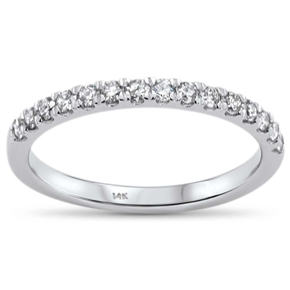 Anillo De Diamante En Oro Blanco De 14K 0.34Ct