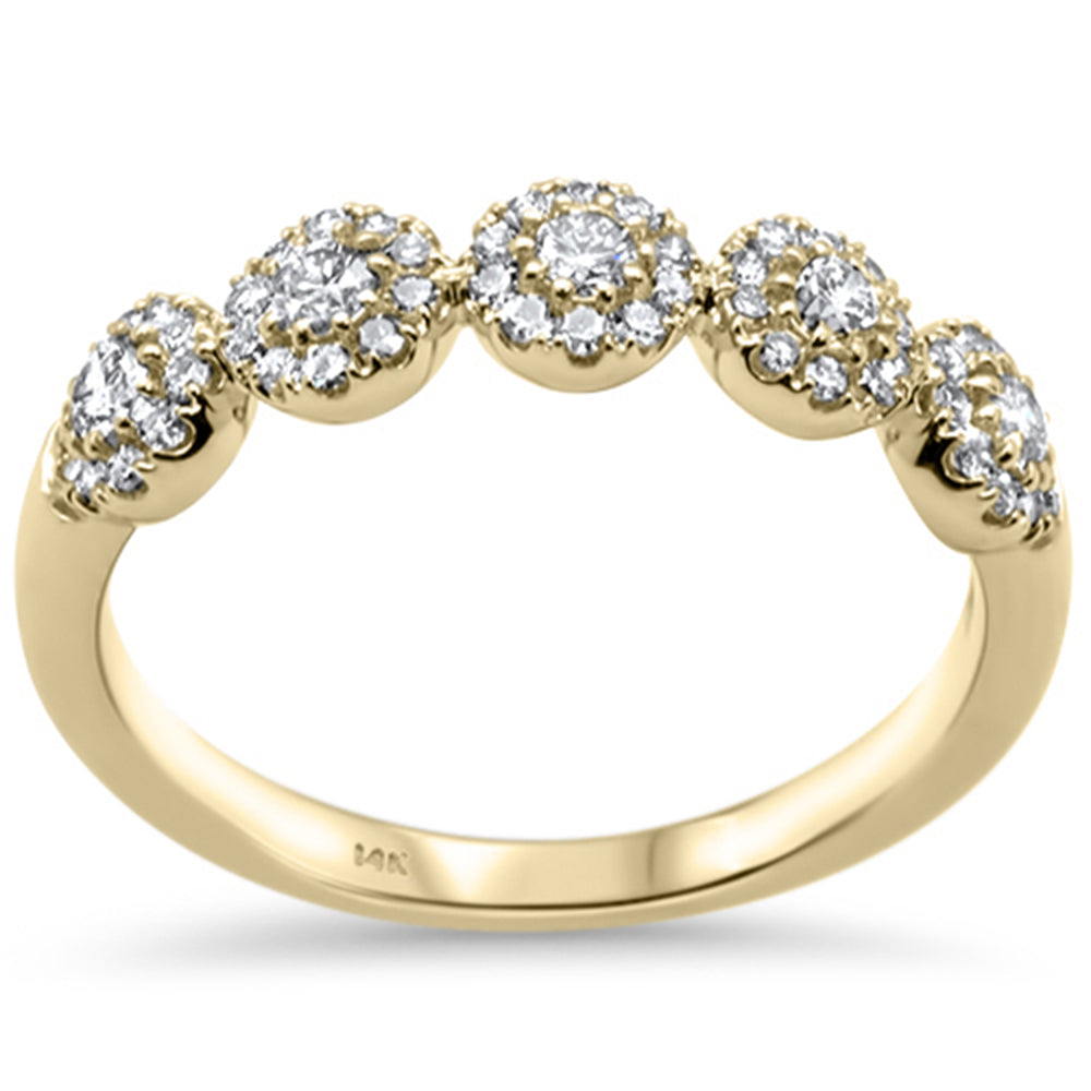 Anillo De Diamante En Oro Amarillo De 14K .49Ct