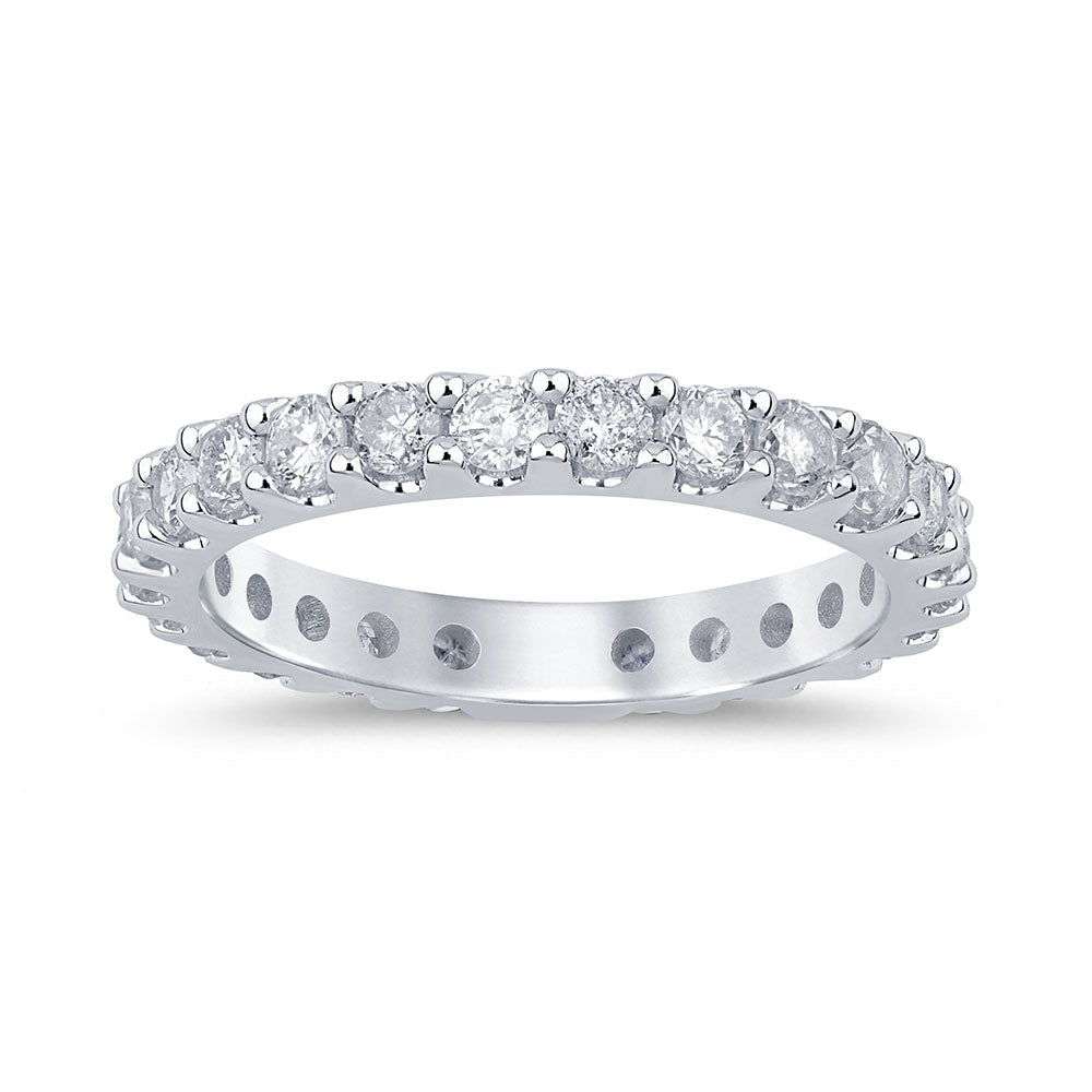 Anillo Eternity De Diamante En Oro Blanco De 14K 1.24Ct