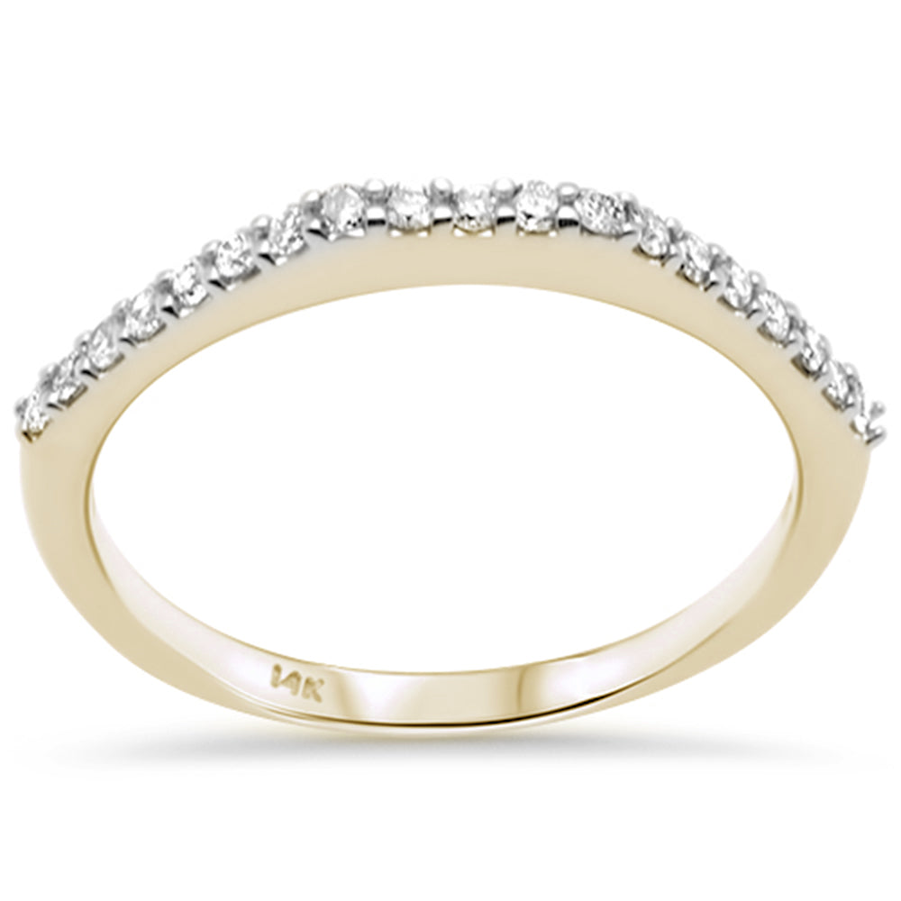 Anillo De Diamante En Oro Amarillo De 14K .18 Ct