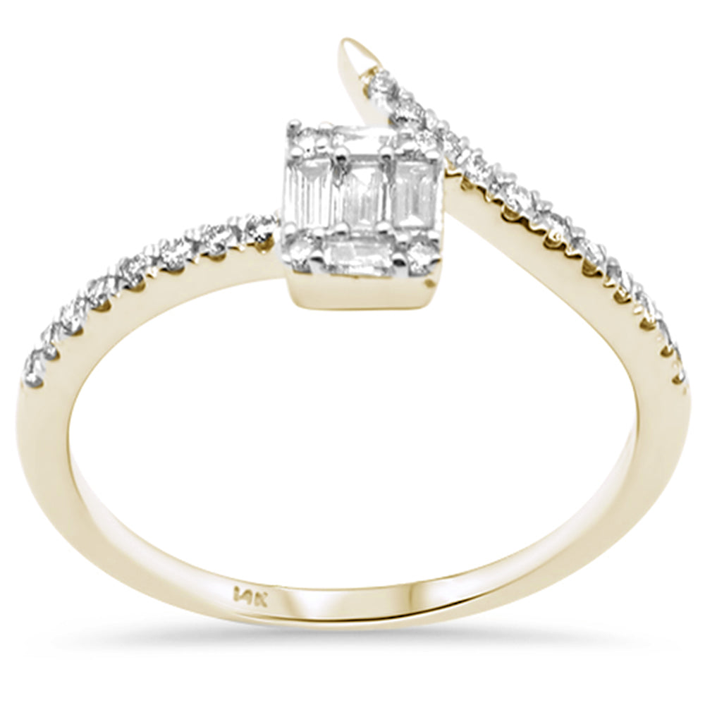 Anillo De Diamante En Oro Amarillo De 14K .25 Ct