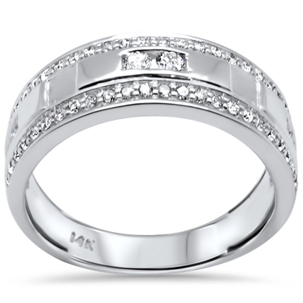Anillo De Diamante En Oro Blanco De 14K .75Ct