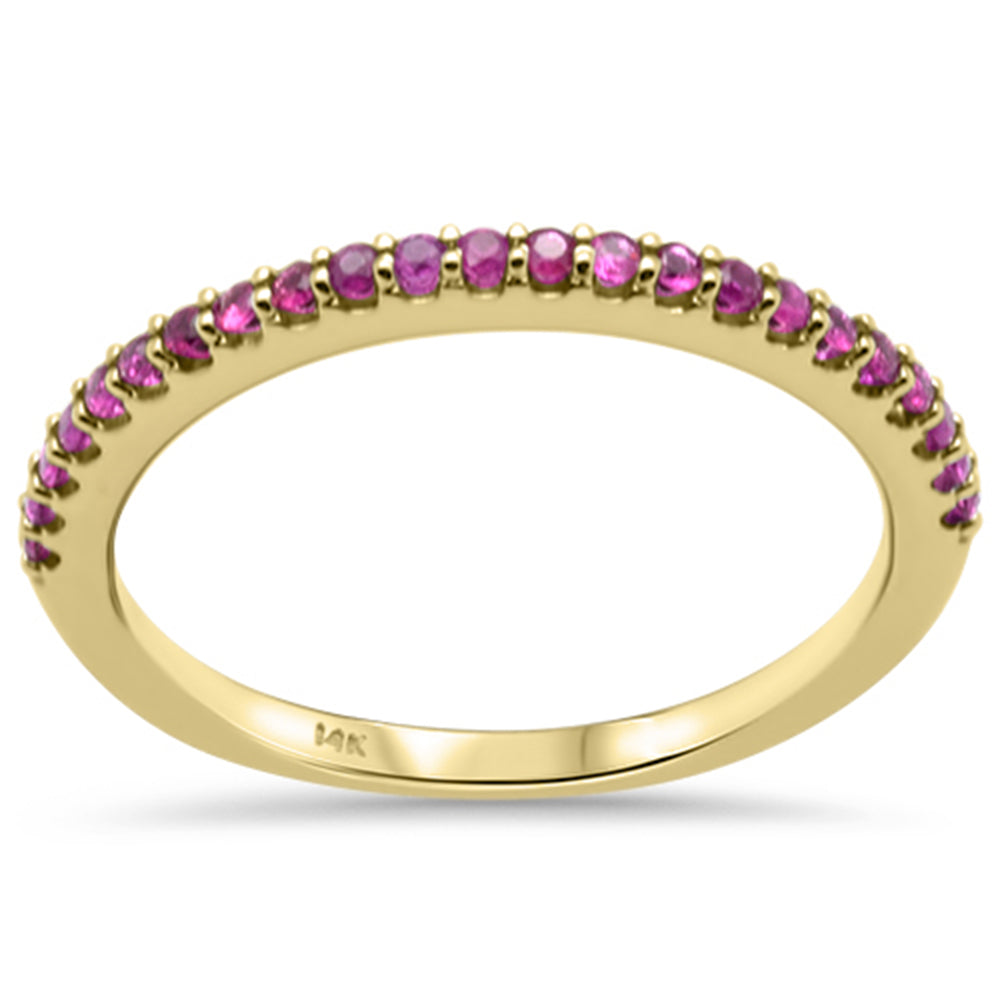 Anillo Rubí en Oro Amarillo en 14K 0.23 CT