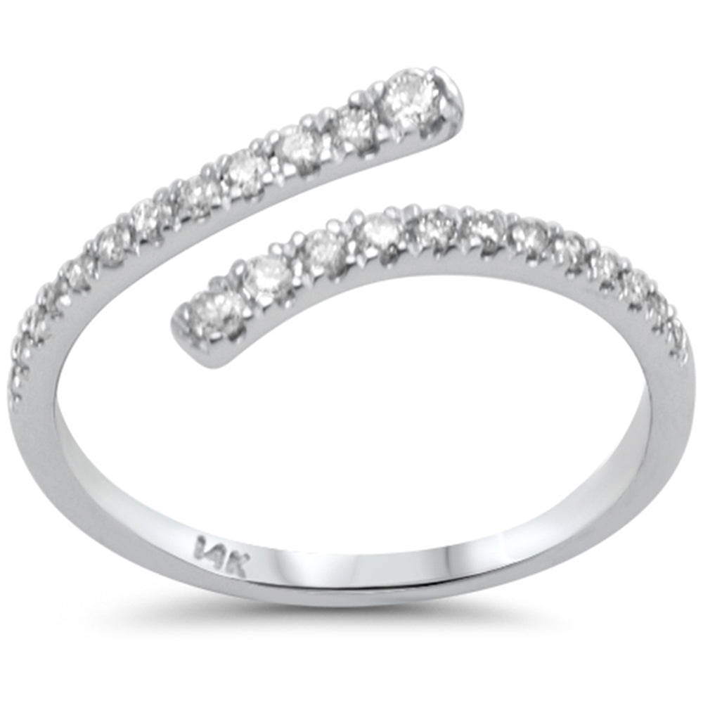 Anillo De Diamante Con Oro Blanco De 14K .24 Ct