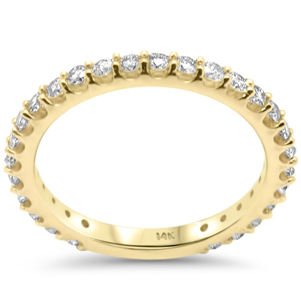 Anillo Eternity De Diamante En Oro Amarillo De 14K .79Ct