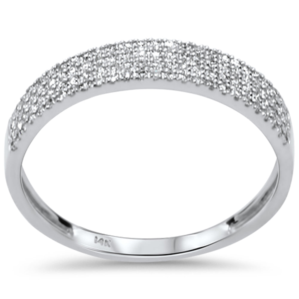 Anillo De Diamante En Oro Blanco De 14K .22Ct