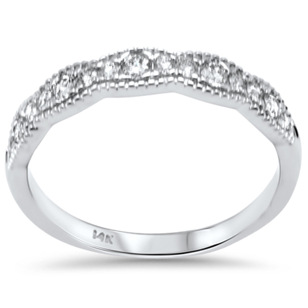 Anillo De Diamante En Oro Blanco De 14K 0.33 Ct