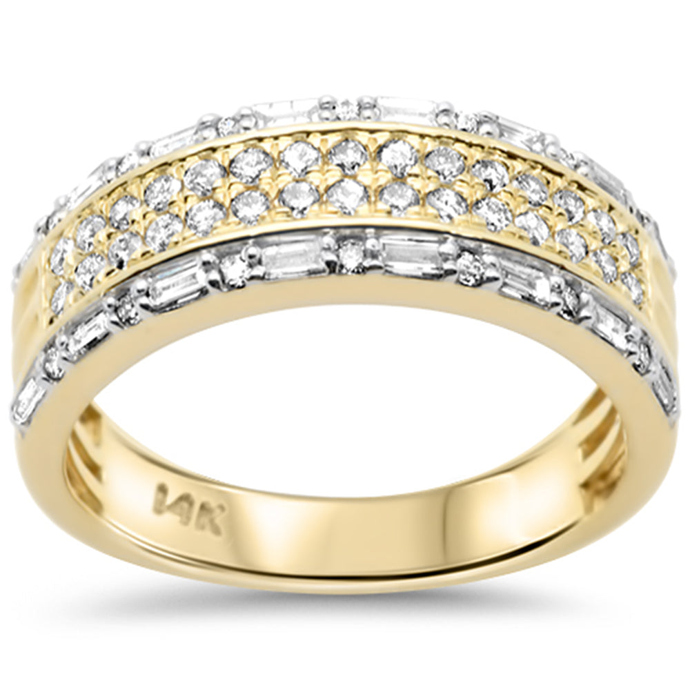 Anillo De Diamante En Oro Amarillo De 14K .98Ct
