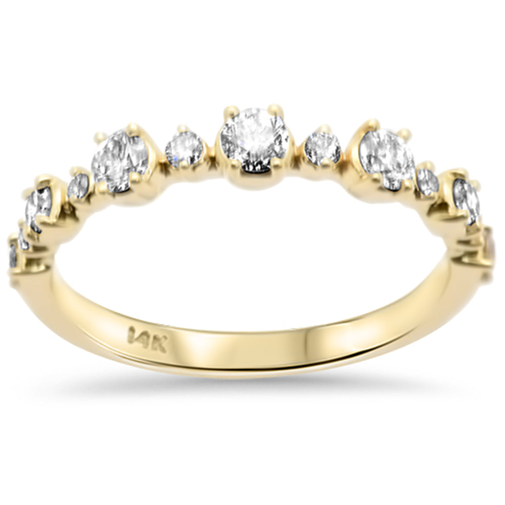Anillo De Diamante En Oro Amarillo De 14K .48 Ct
