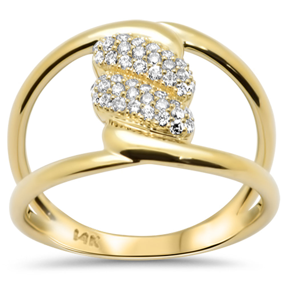Anillo De Diamante En Oro Amarillo De 14K 0.26 Ct