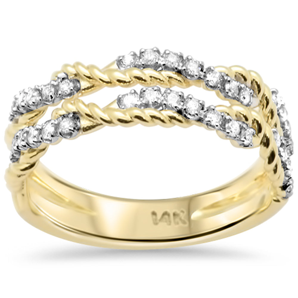Anillo De Diamante En Oro Amarillo De 14K 0.25Ct