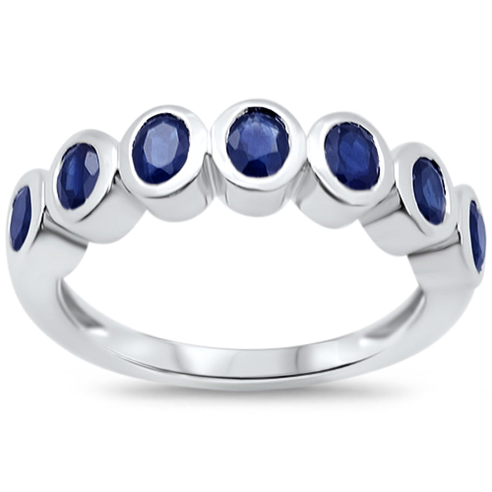 Anillo De Zafiro Azul Y Piedra Preciosa En Oro Amarillo De 14K 1.52Ct