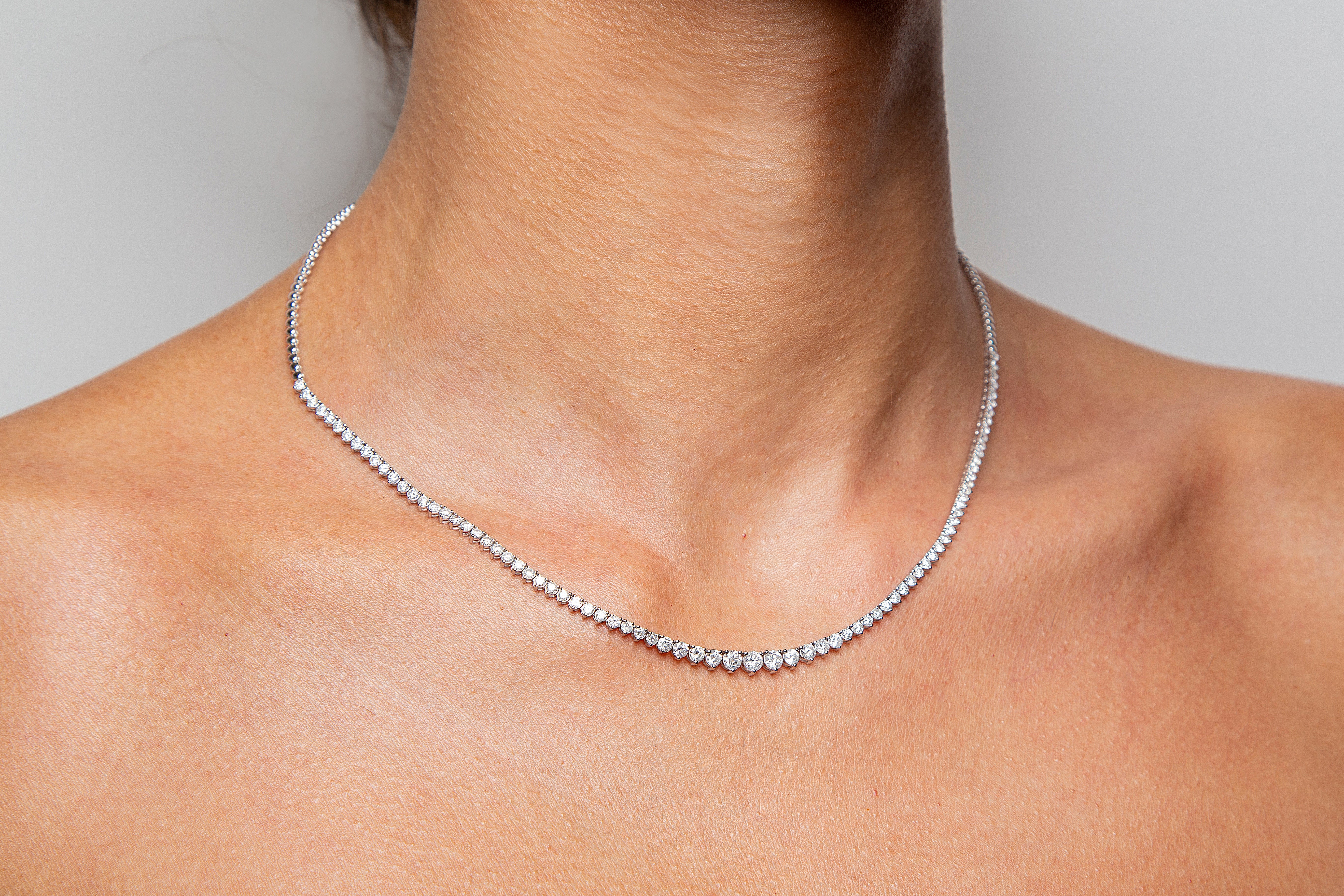 Collar Riviera Diamante Oro Blanco 14K 3.45 ct.