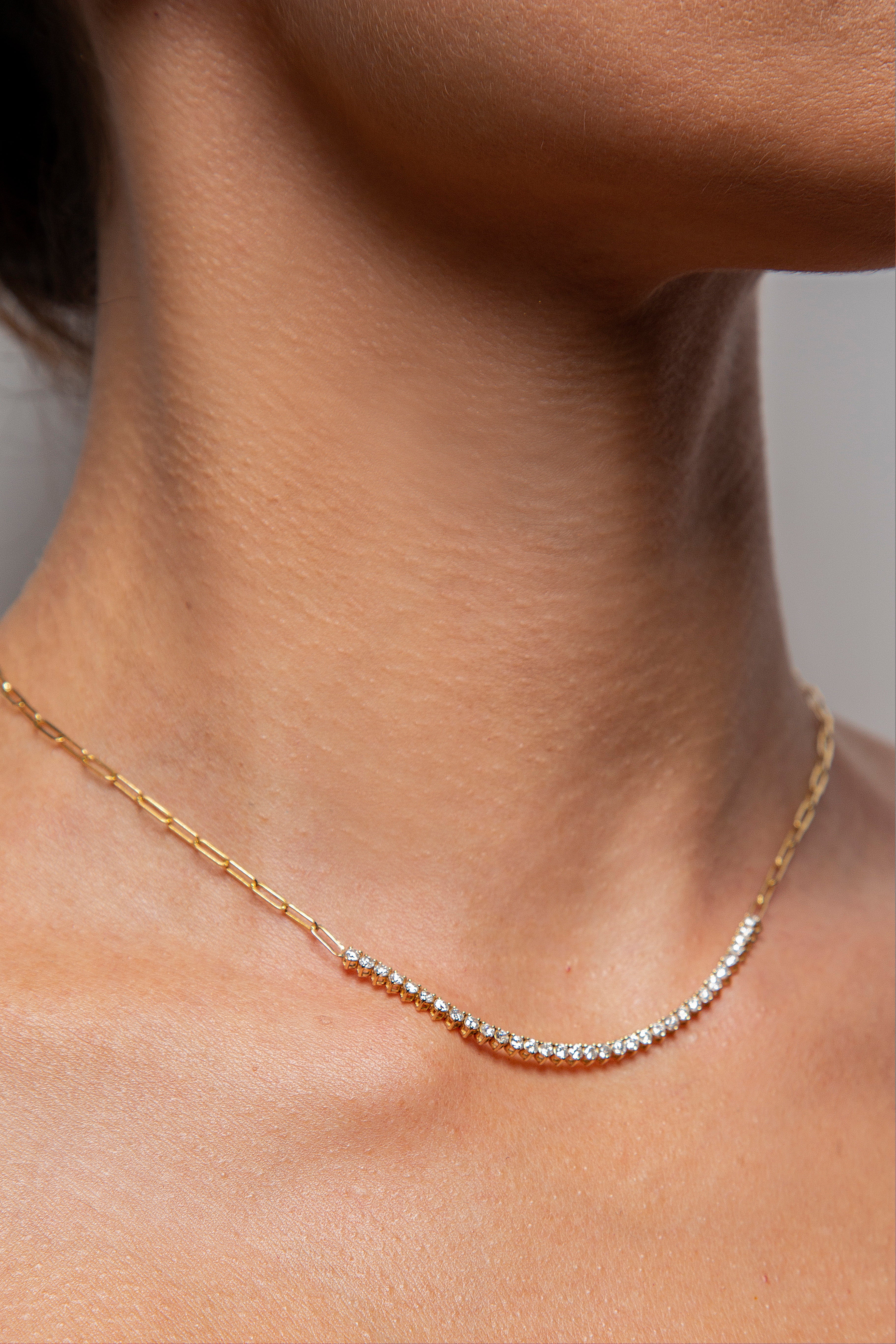 Collar Tennis Diamante Oro Amarillo 14K 1.5 ct.