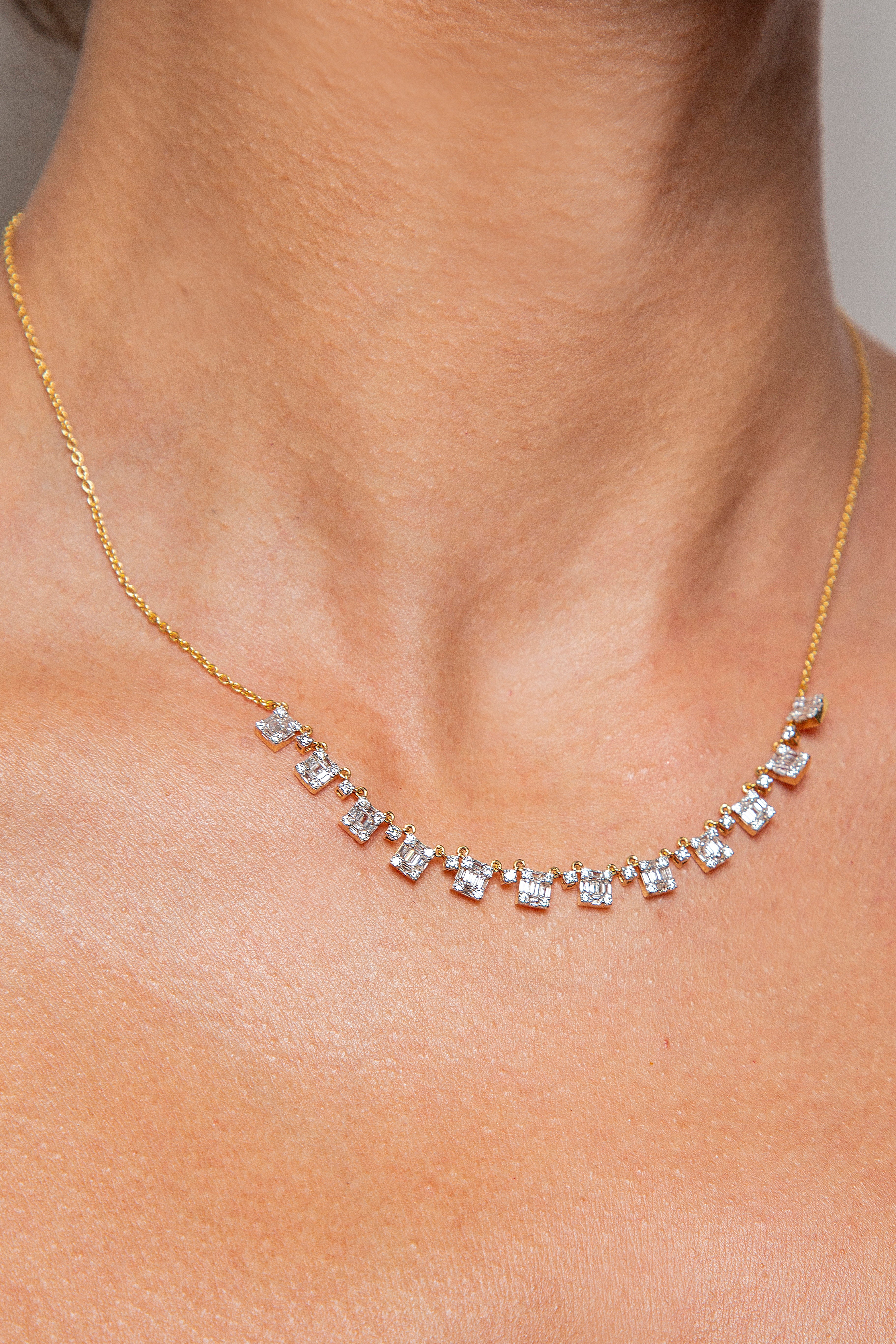 Collar Diamante Oro Amarillo 14K 1.57 ct.