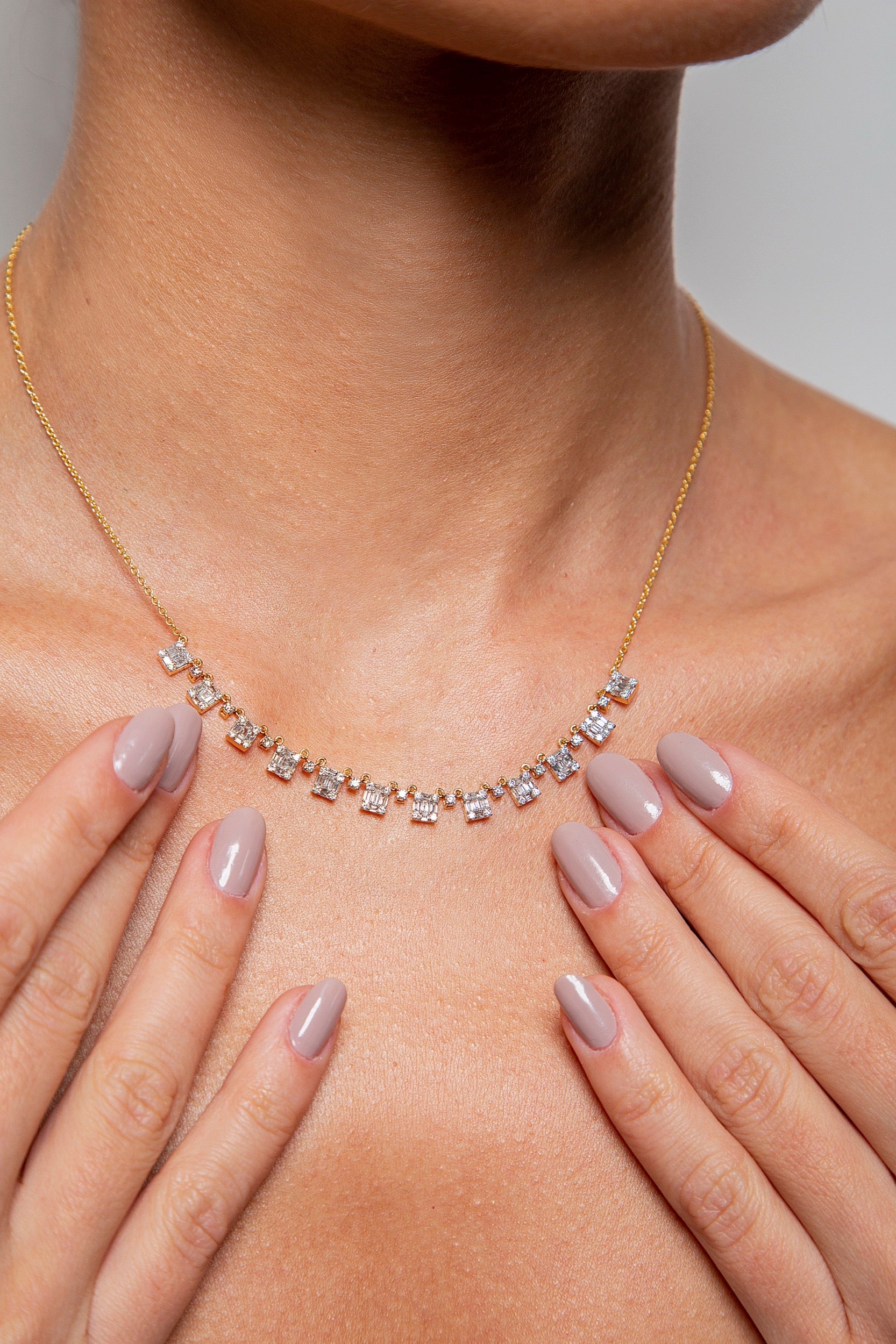 Collar Diamante Oro Amarillo 14K 1.57 ct.