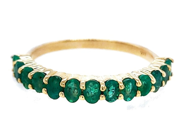 Anillo En Oro Amarillo De 14K Con Esmeralda 1.72 Ct