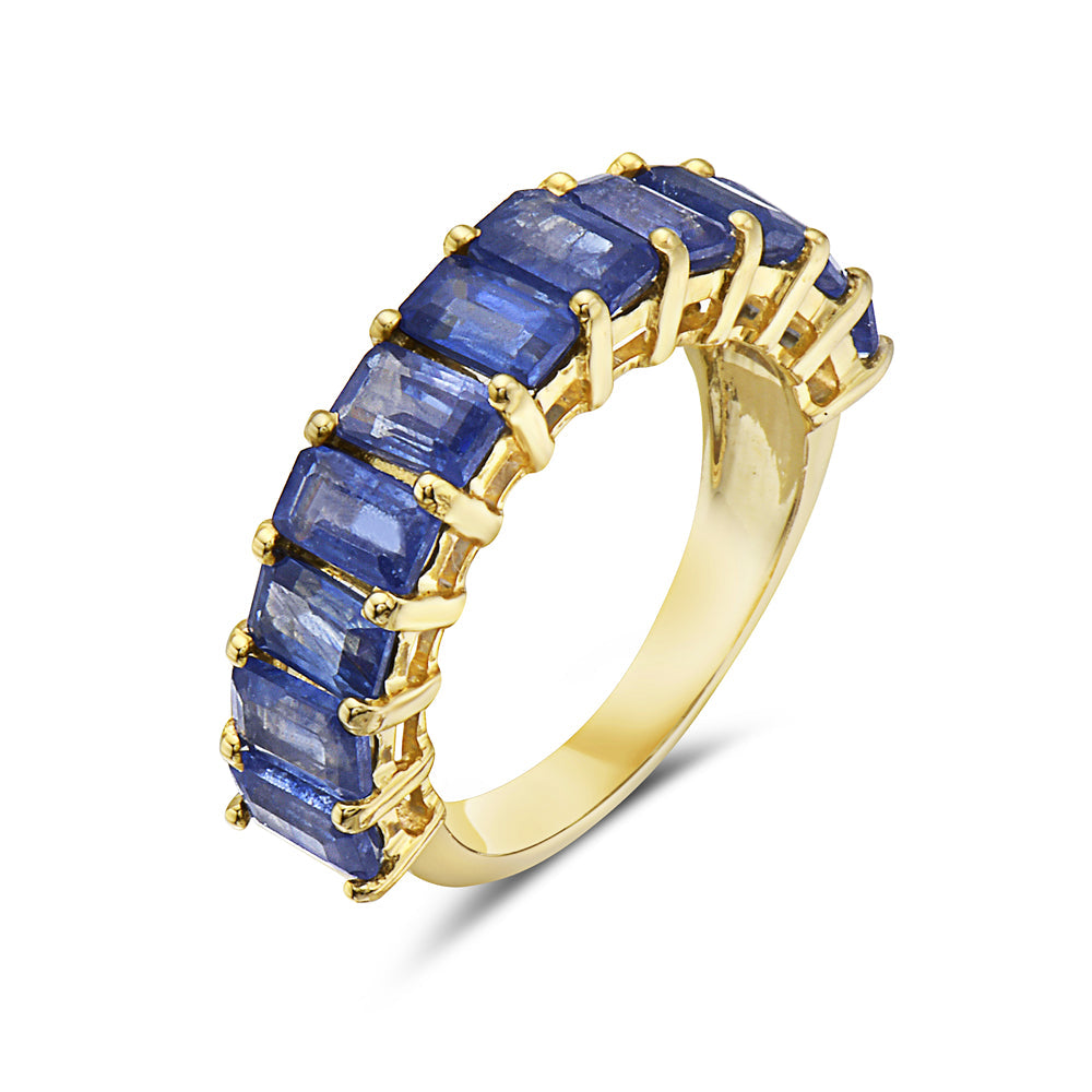 Anillo En Oro Amarillo De 14K Con Esmeralda 5.07 Ct