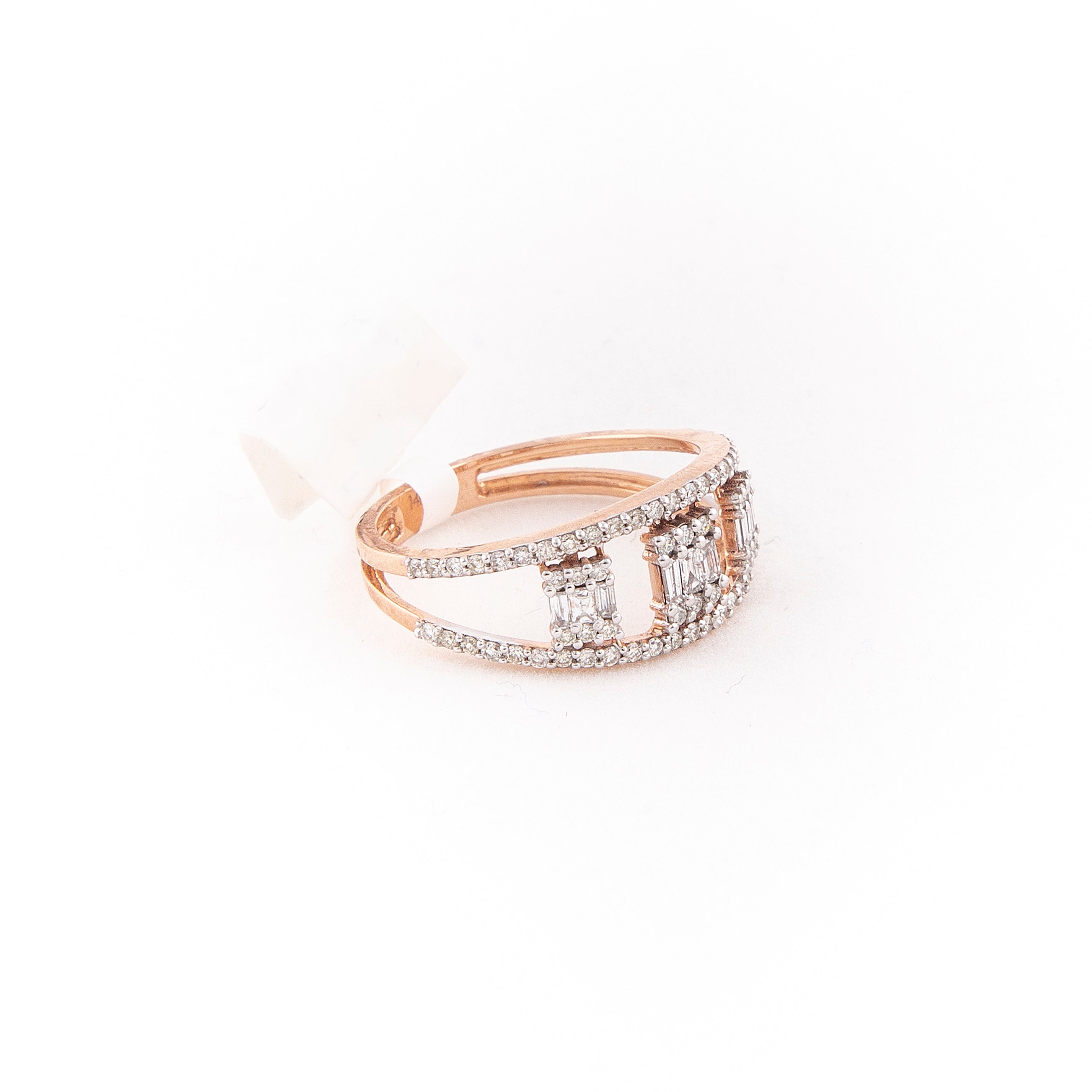 Anillo Diamante Oro Rosa 14K 0.62 ct.