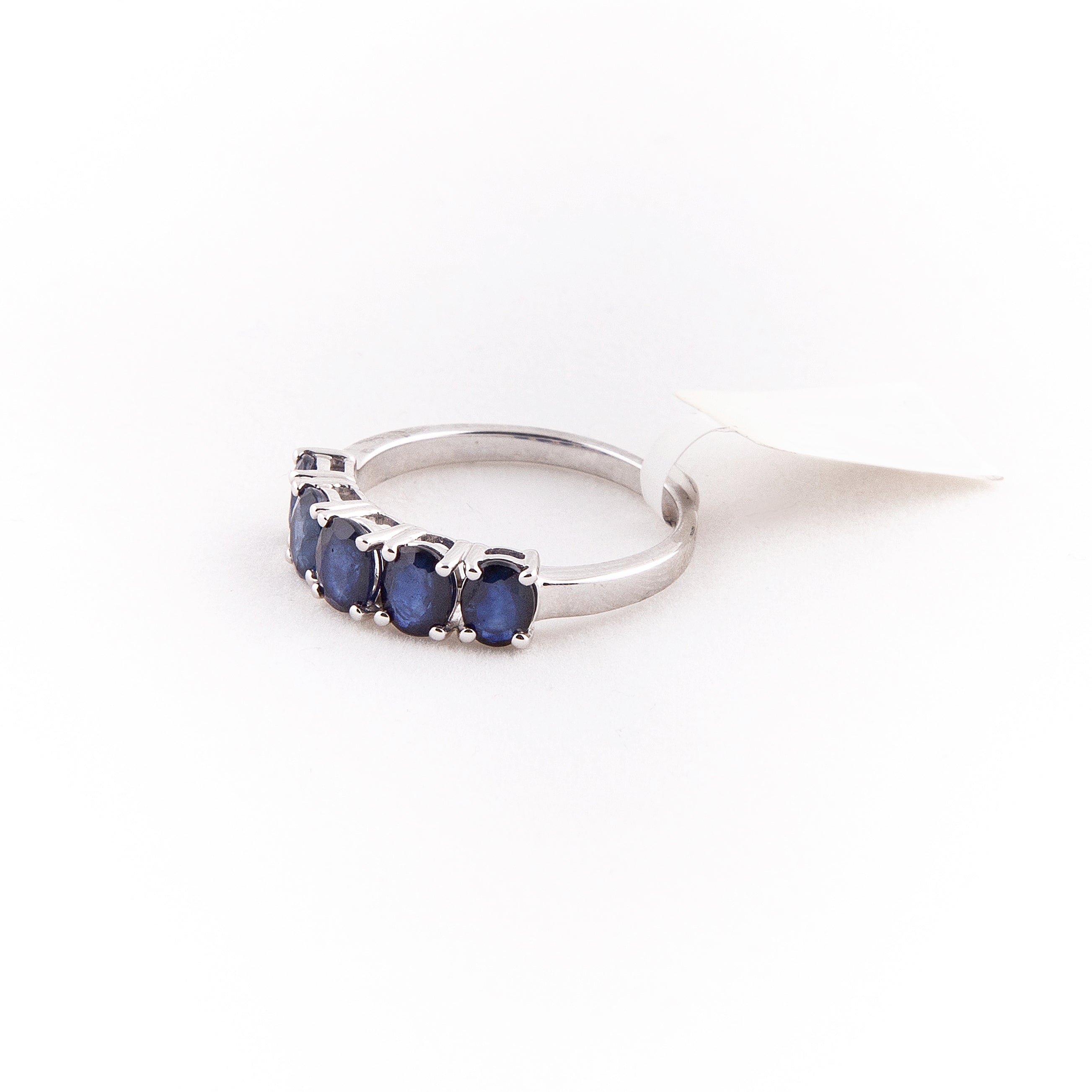 Anillo Churumbela Zafiro Oro Blanco 14K 2.06 ct.