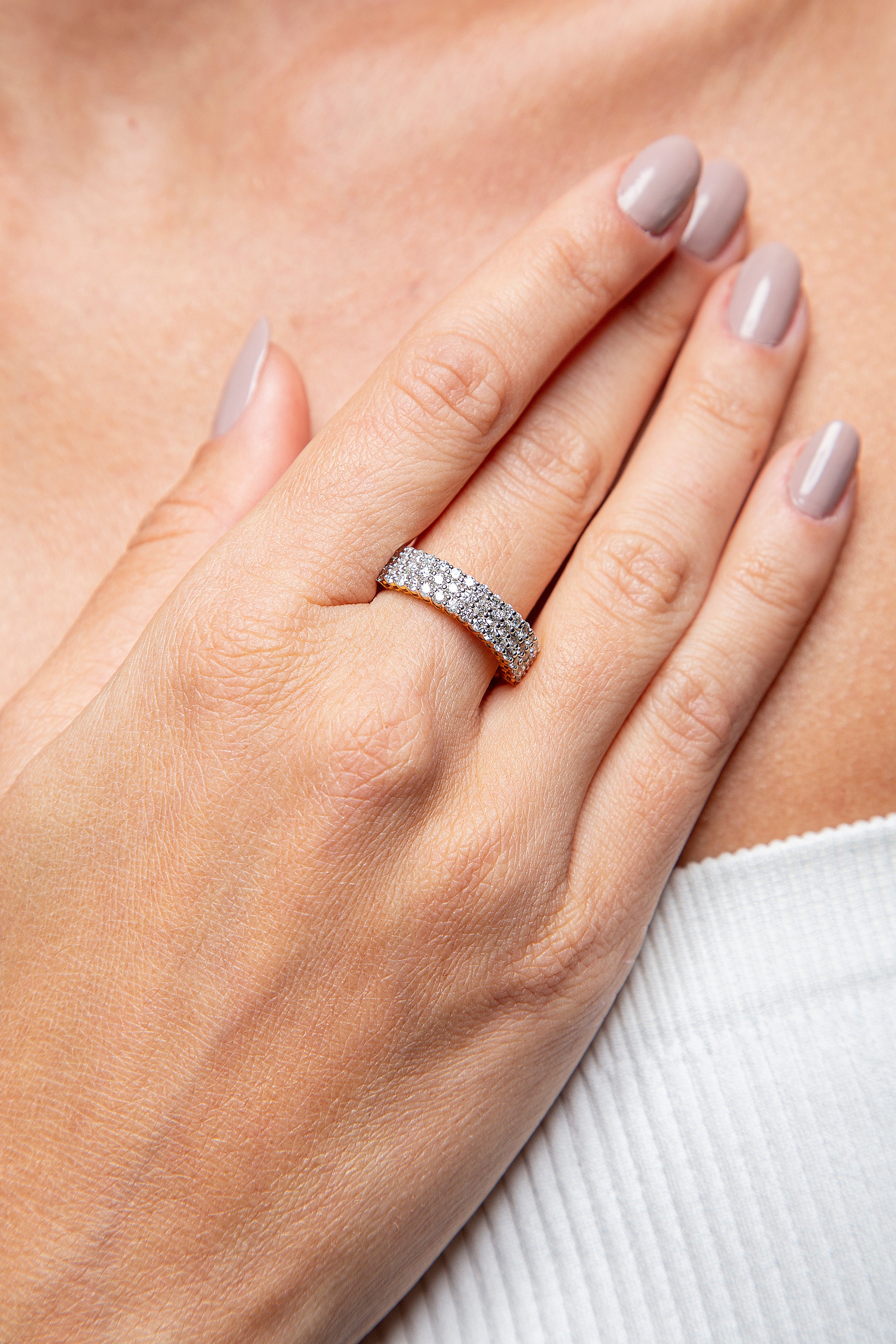 Anillo Churumbela Diamante Oro Amarillo 14K 1.14 ct.