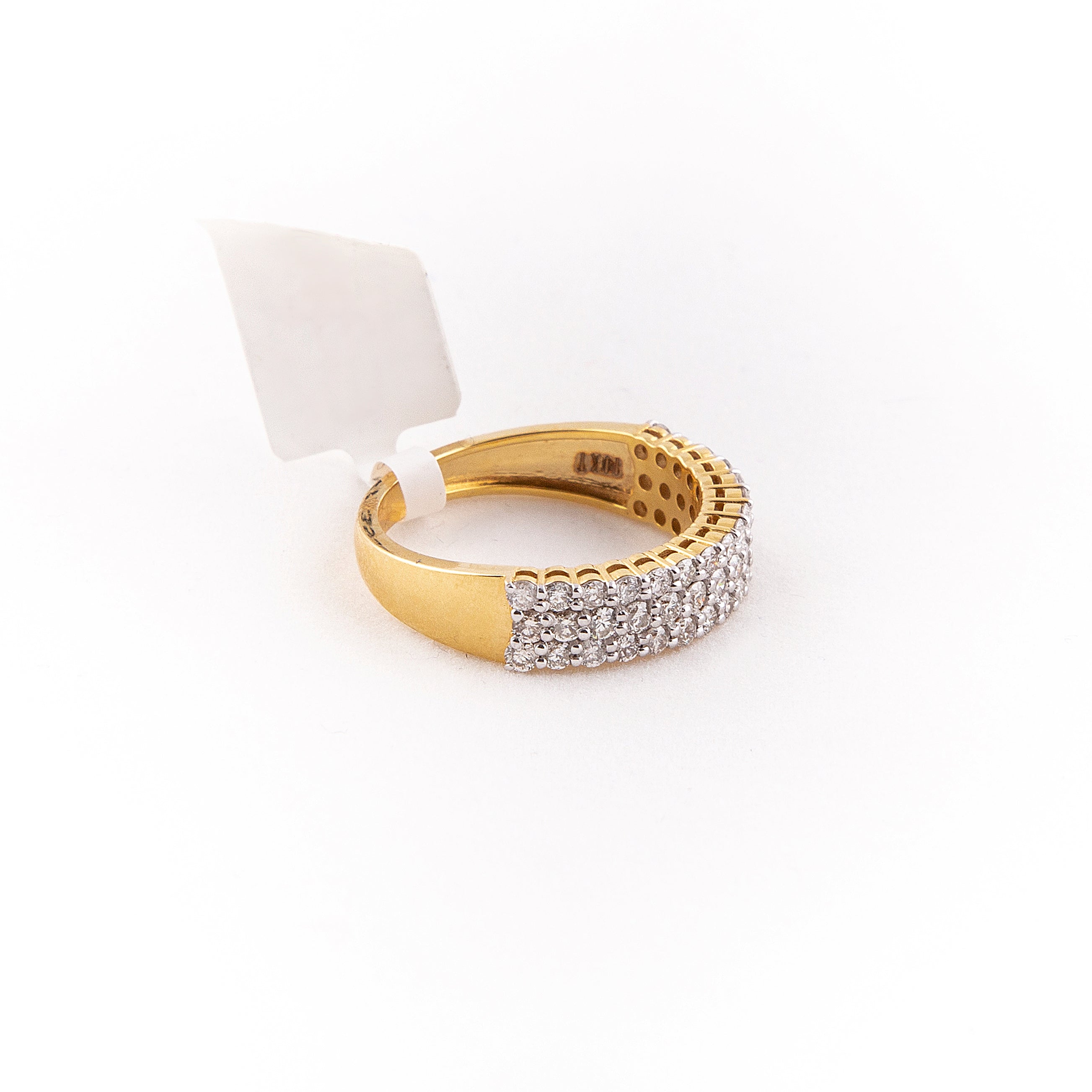 Anillo Churumbela Diamante Oro Amarillo 14K 1.14 ct.