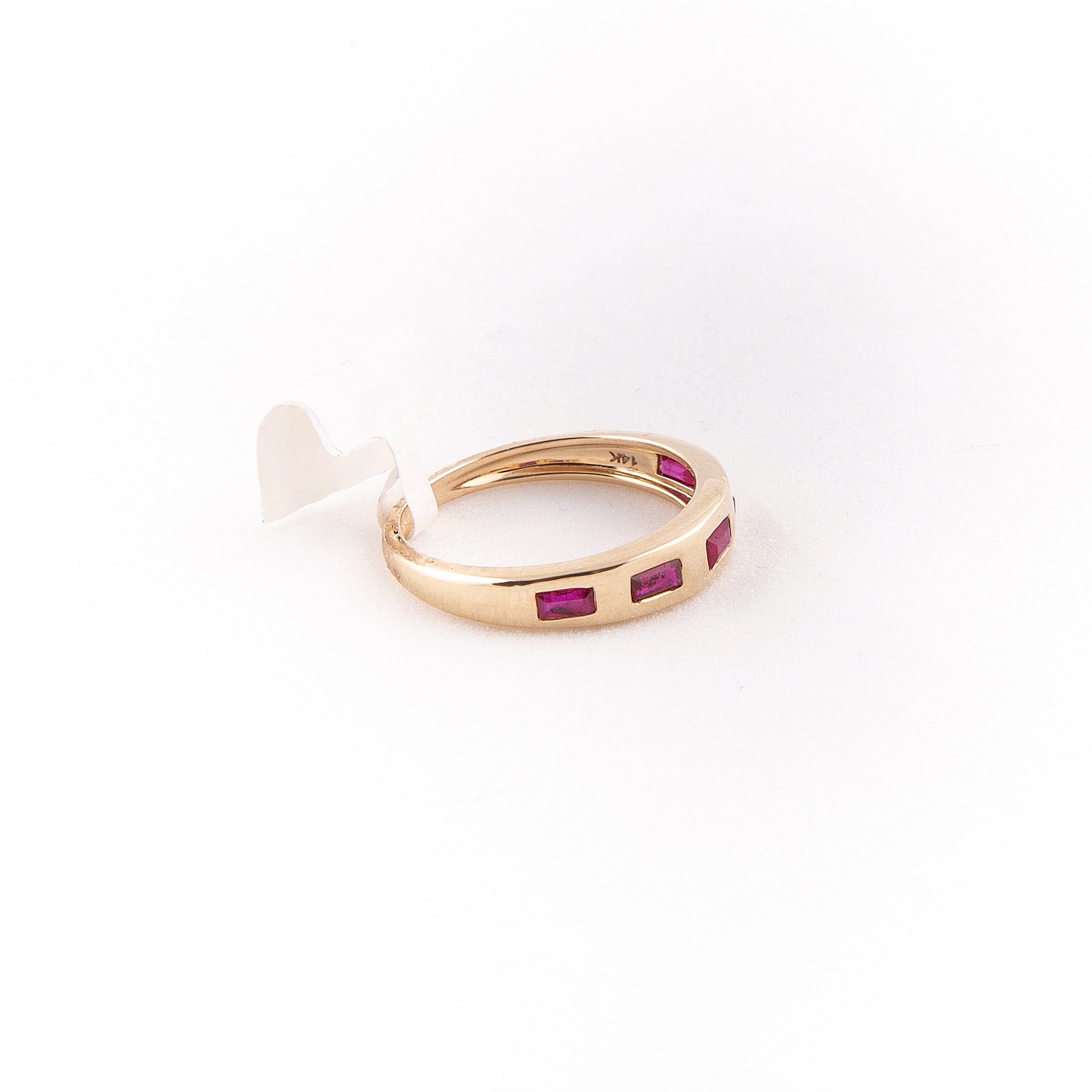 Anillo Rubí Oro Amarillo 14K 0.55 ct.