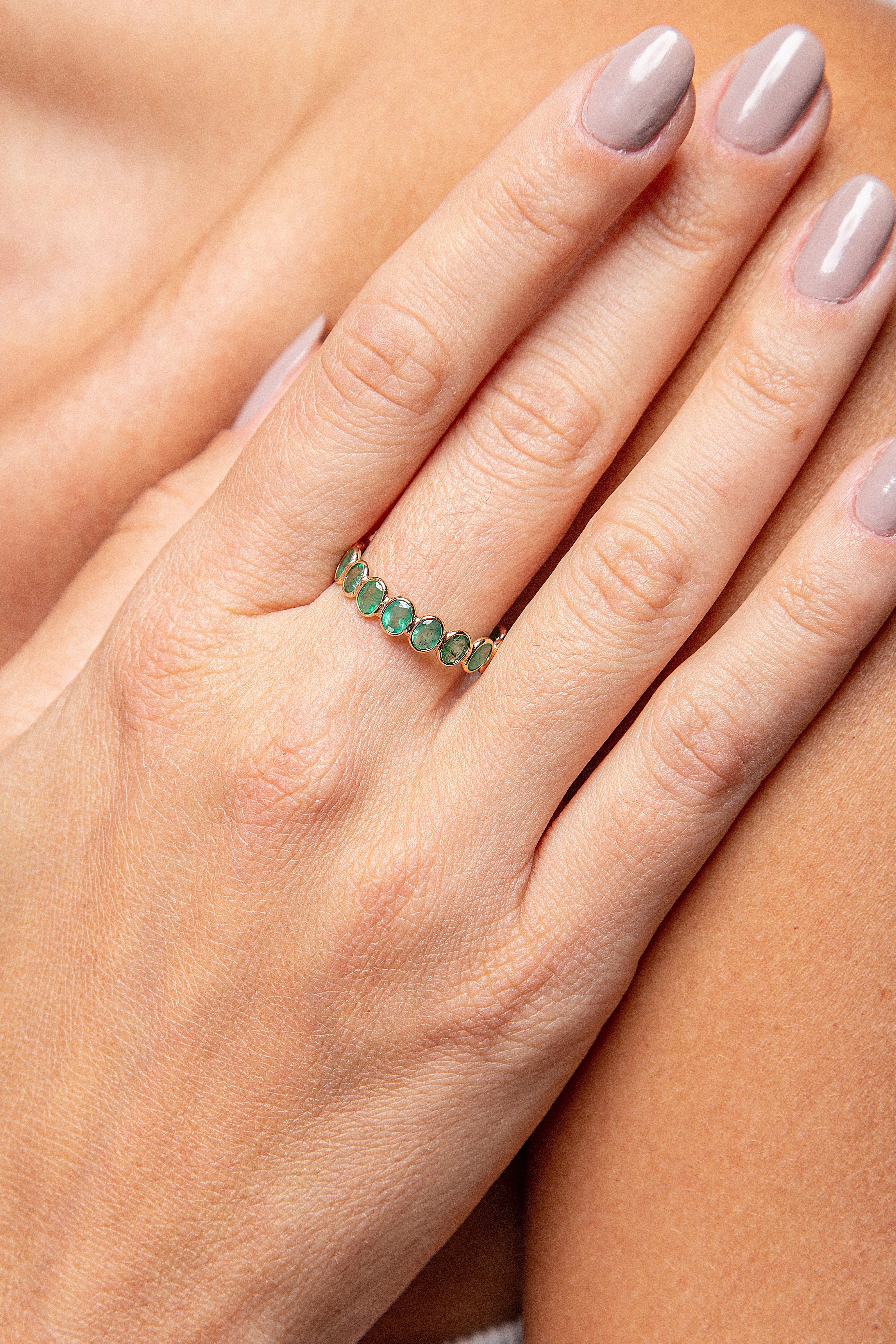 Anillo Churumbela Esmeralda Oro Amarillo 14K 2.6 ct.