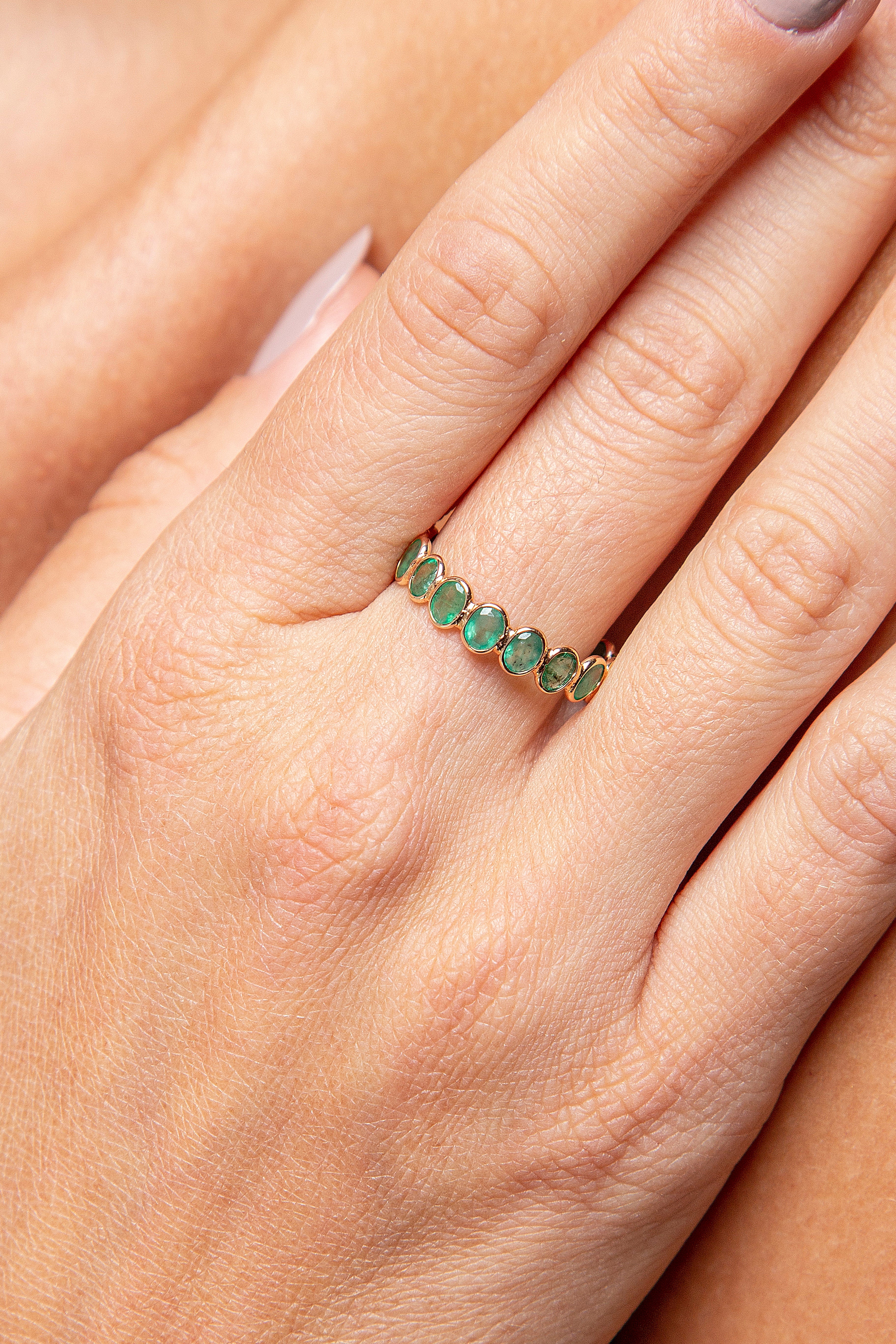 Anillo Churumbela Esmeralda Oro Amarillo 14K 2.6 ct.