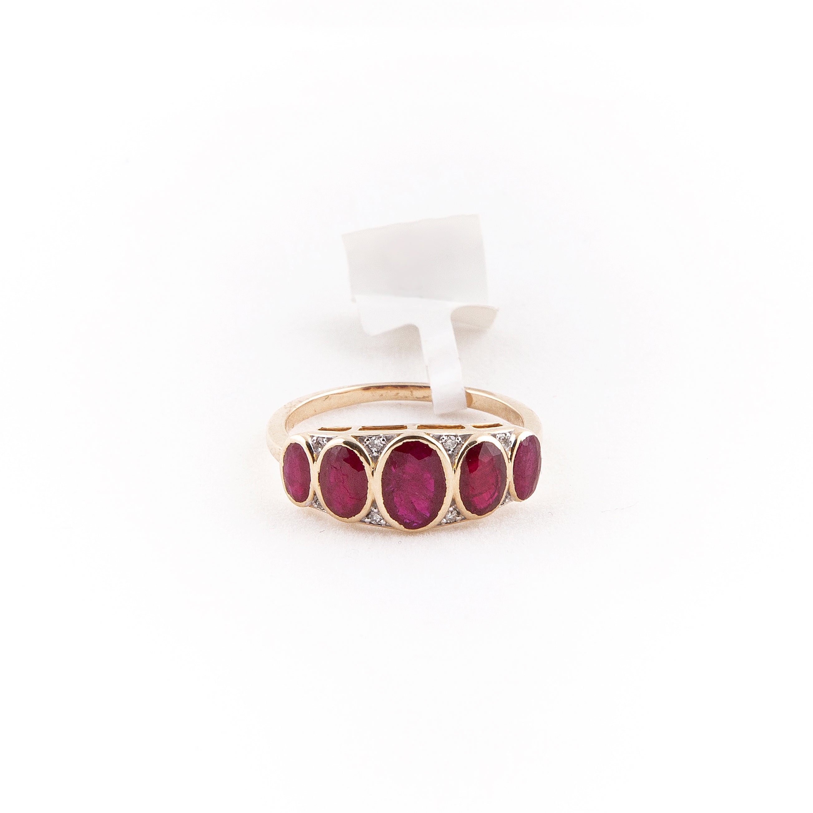 Anillo Diamante Rubí Oro Amarillo 14K 2.58 ct.